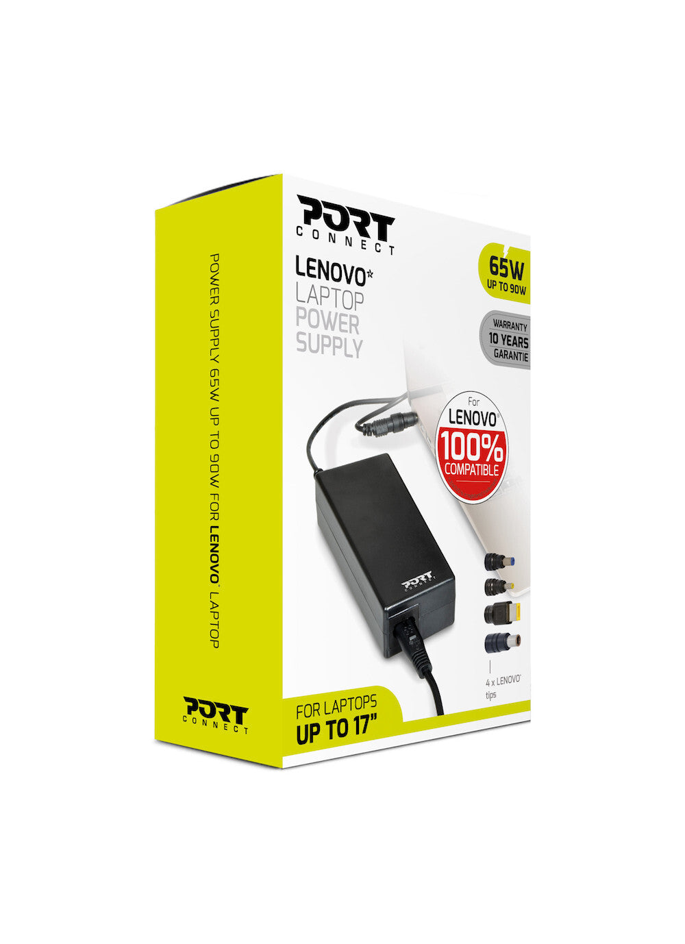 Port Designs 900093-LE power adapter/inverter Indoor 90 W Black