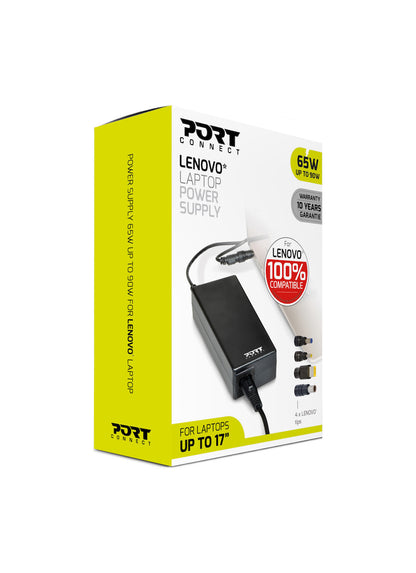 Port Designs 900093-LE power adapter/inverter Indoor 90 W Black