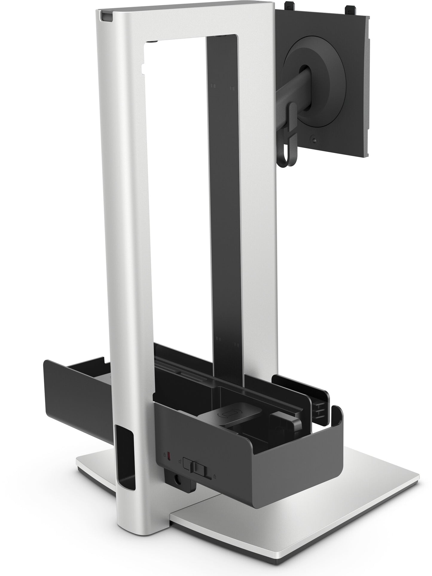 DELL Pro Slim OSS25 68.6 cm (27") Desk Black, Silver