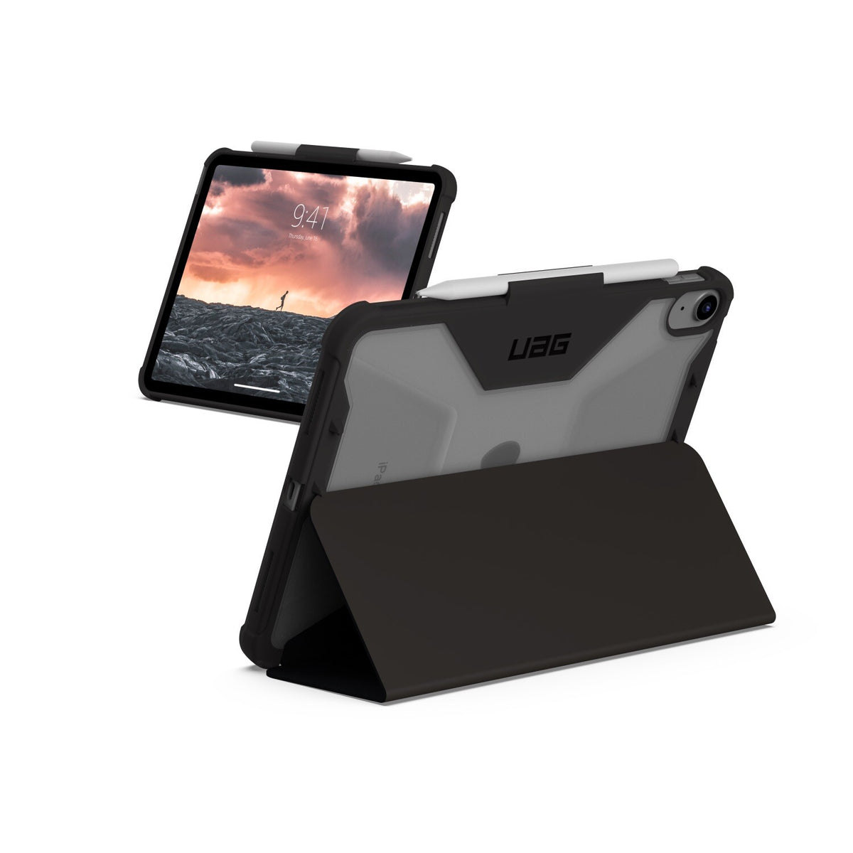 Urban Armor Gear UAG Plyo Tablet Case - Apple iPad 11-inch (A16, 2025) / iPad 10.9-inch 10th Gen (2022) - Black/Ice