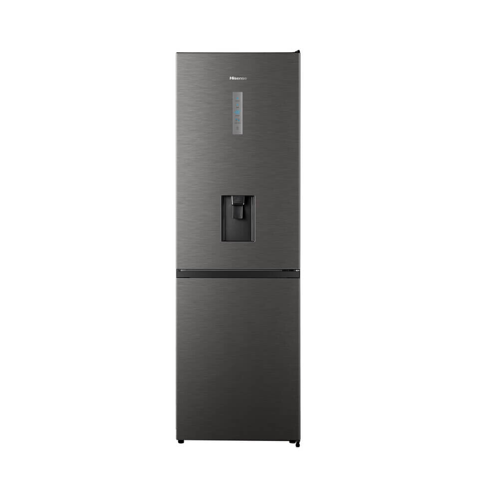 Hisense H415BITF-WD fridge-freezer Freestanding 298 L Stainless steel, Titanium