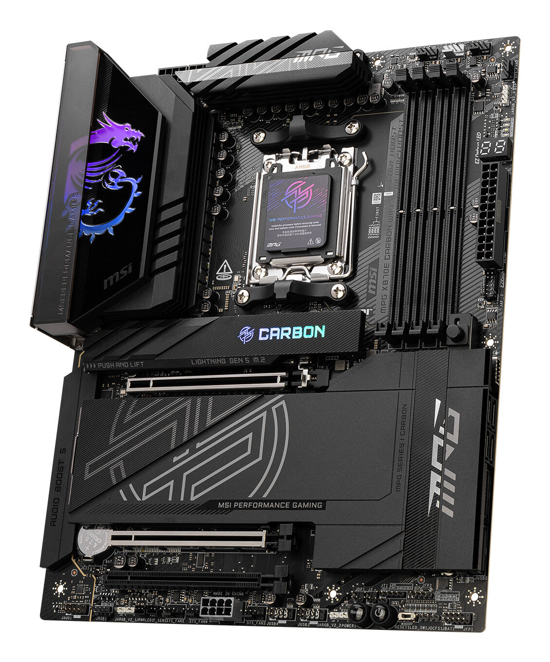 MSI MPG X870E CARBON WIFI motherboard AMD X870E Socket AM5 ATX