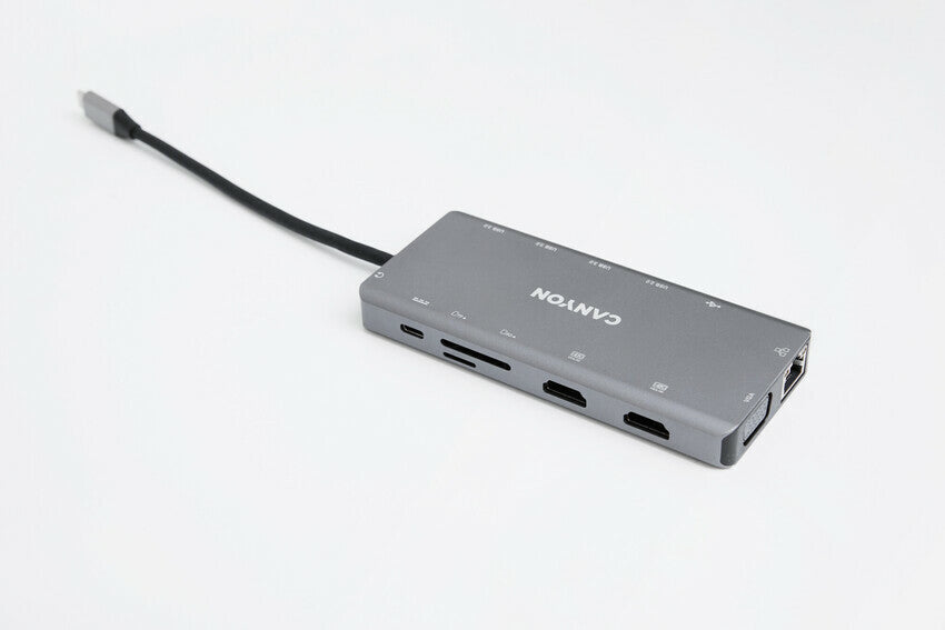 Canyon DS-12 USB 3.2 Gen 1 (3.1 Gen 1) Type-C Grey