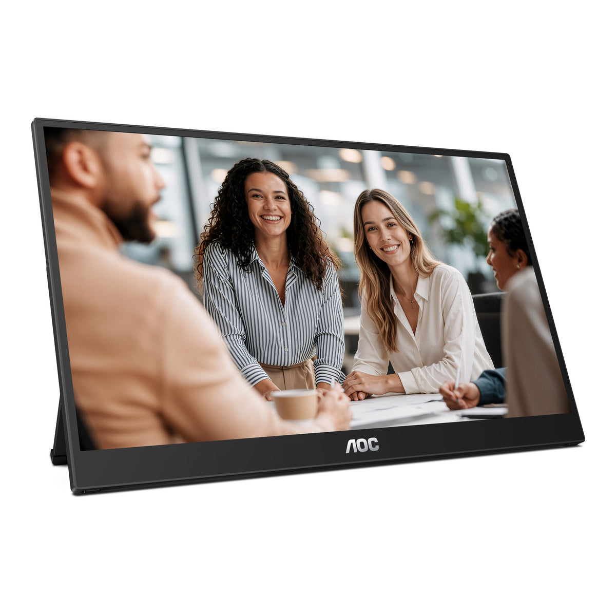 AOC 16T3FE portable TV/monitor Portable monitor Black 39.6 cm (15.6") LED 1920 x 1080 pixels