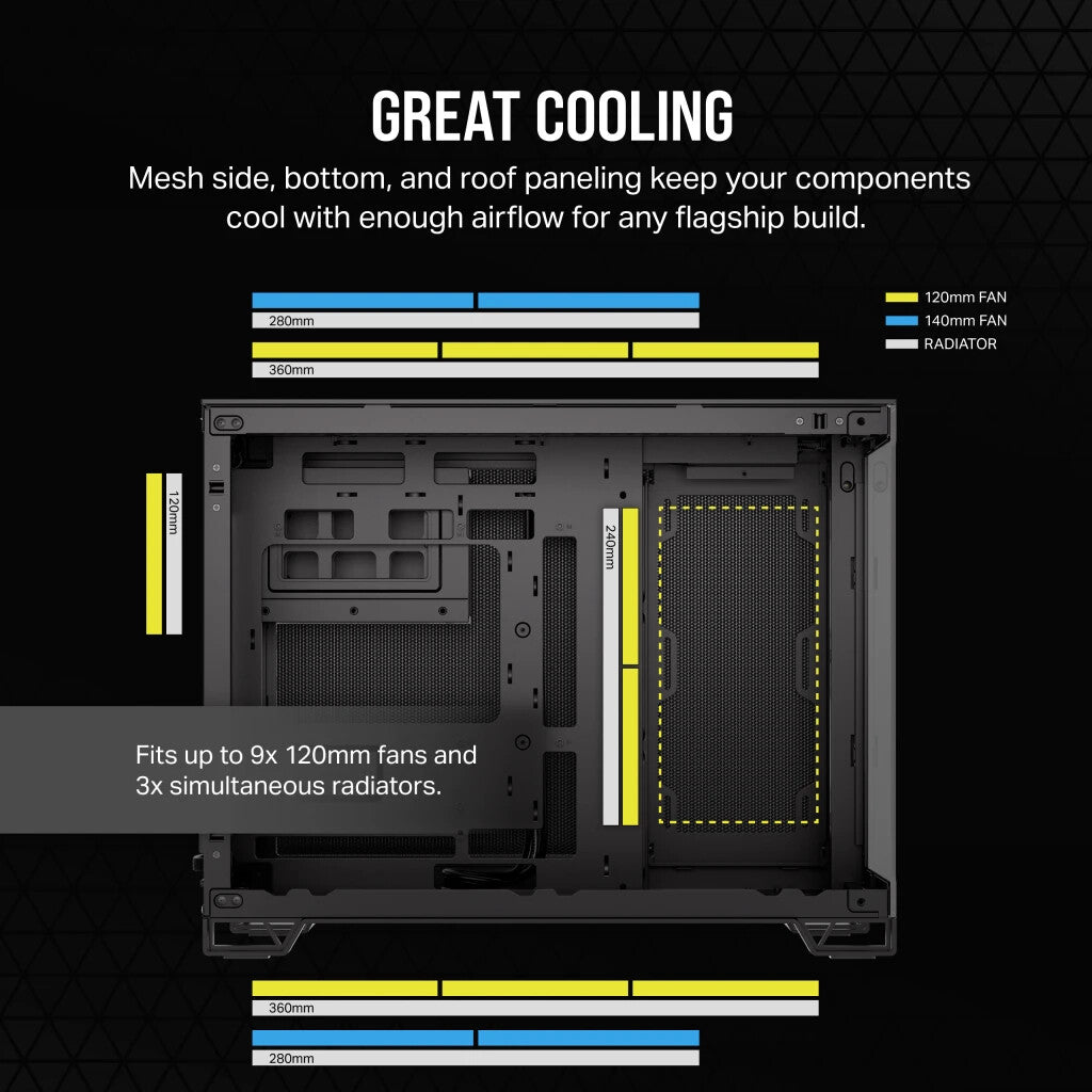 Corsair 2500X Midi Tower Black