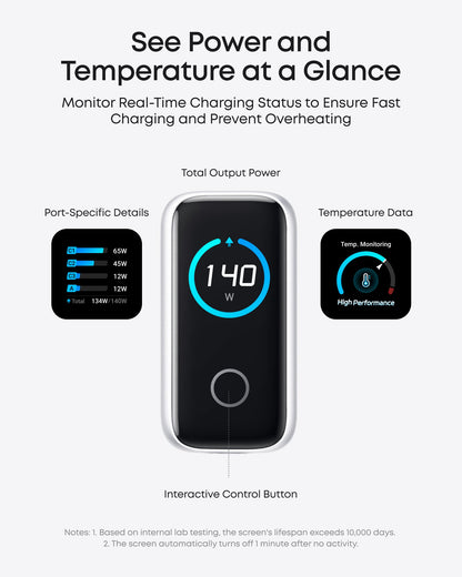 Anker B2697GZ1 mobile device charger Universal Grey AC Fast charging Indoor