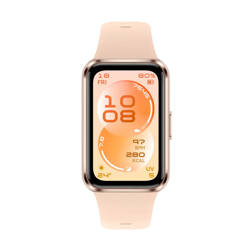 Huawei 1.62 AMOLED colour Screen/ 286x482 pixels/ PPI 347/ Beige Fluoroelastomer Strap/ length:120mm-190mm/ 5 ATM/ NO GPS/ 2.4GHz  BT6.0 and BLE.5V/1A/ 55020GUM