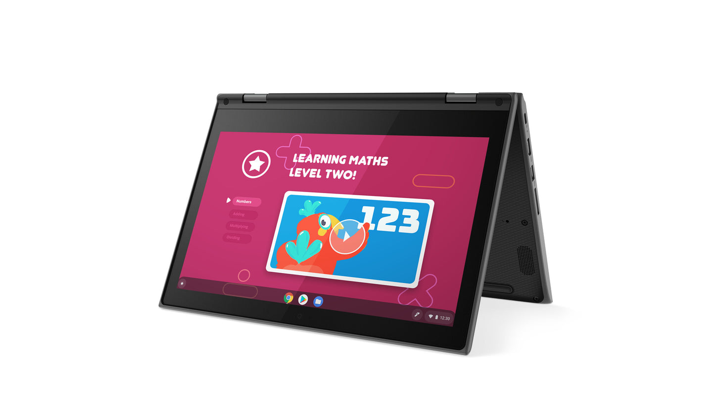 Lenovo 300e Chromebook 2nd Gen Intel® Celeron® N N4120 29.5 cm (11.6") Touchscreen HD 8 GB LPDDR4-SDRAM 64 GB eMMC Wi-Fi 5 (802.11ac) ChromeOS English Black