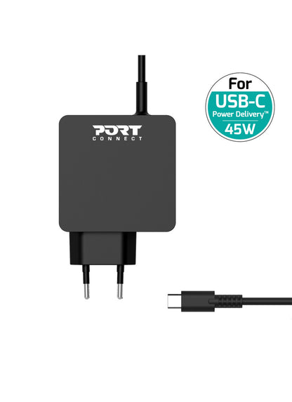 Port Designs 900096B-EU mobile device charger Smartphone, Tablet White AC Fast charging Indoor