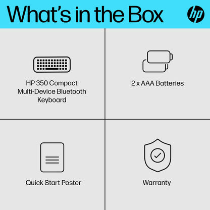 HP 350 Compact Multi-Device Bluetooth Keyboard