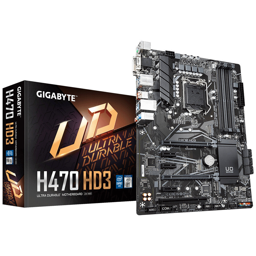 Gigabyte H470 HD3 motherboard Intel H470 Express LGA 1200 (Socket H5) ATX