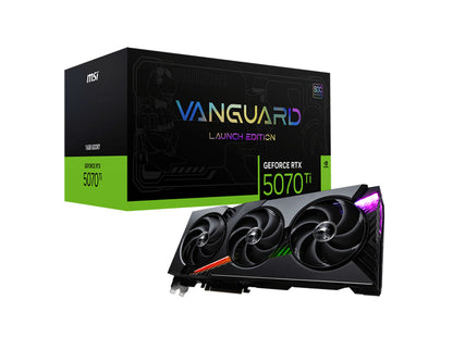 MSI GEFORCE RTX 5070 TI 16G VANGUARD SOC LAUNCH EDITION graphics card NVIDIA 16 GB GDDR7