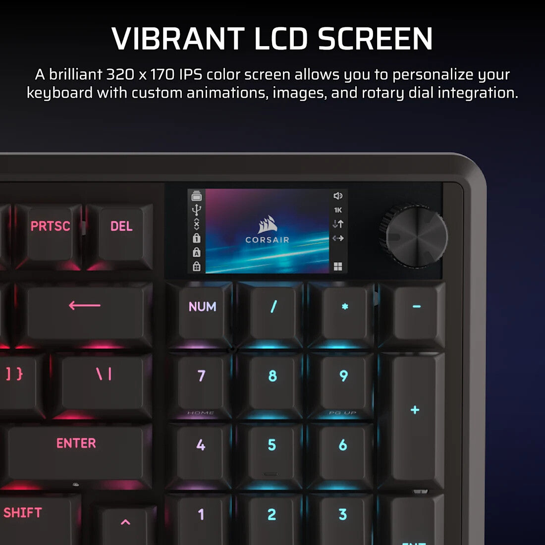 Corsair CH-91E911G-NA keyboard Gaming USB QWERTY US English Black