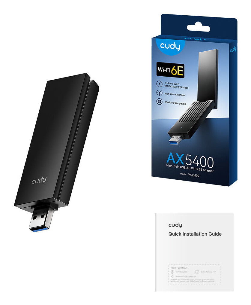 Cudy WU5400 network card WLAN 2402 Mbit/s