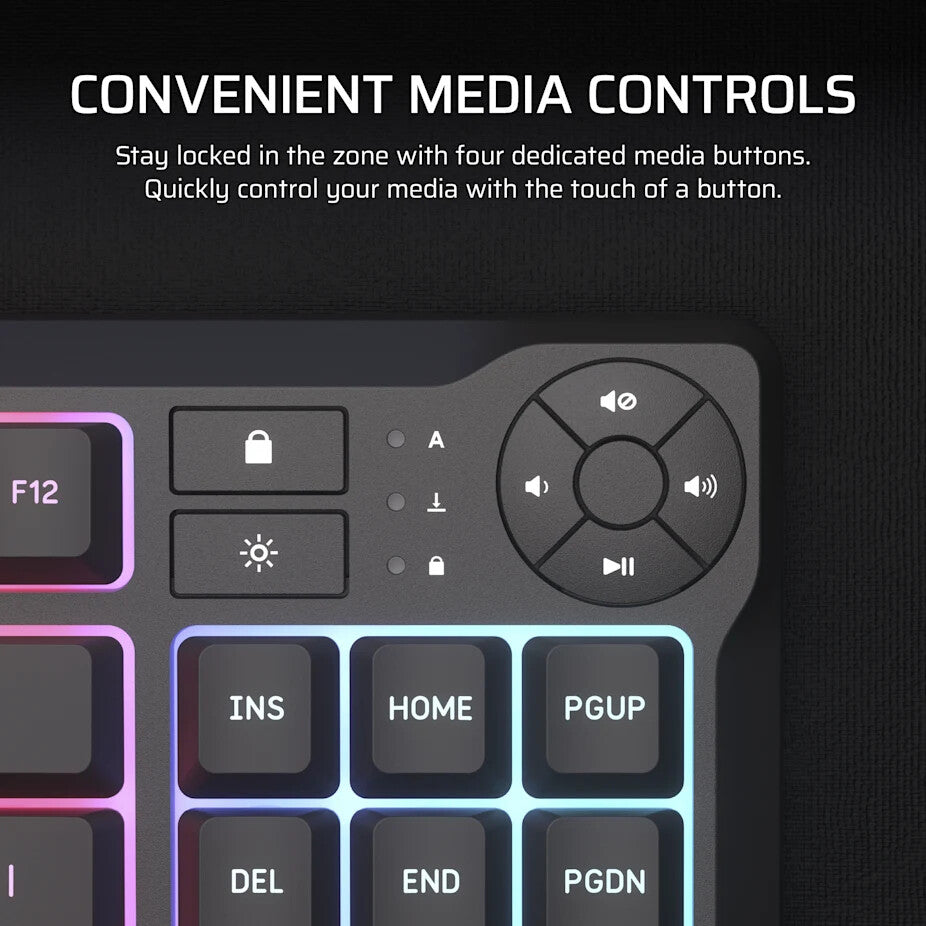 Corsair K55 CORE TKL keyboard Gaming USB QWERTY English Black