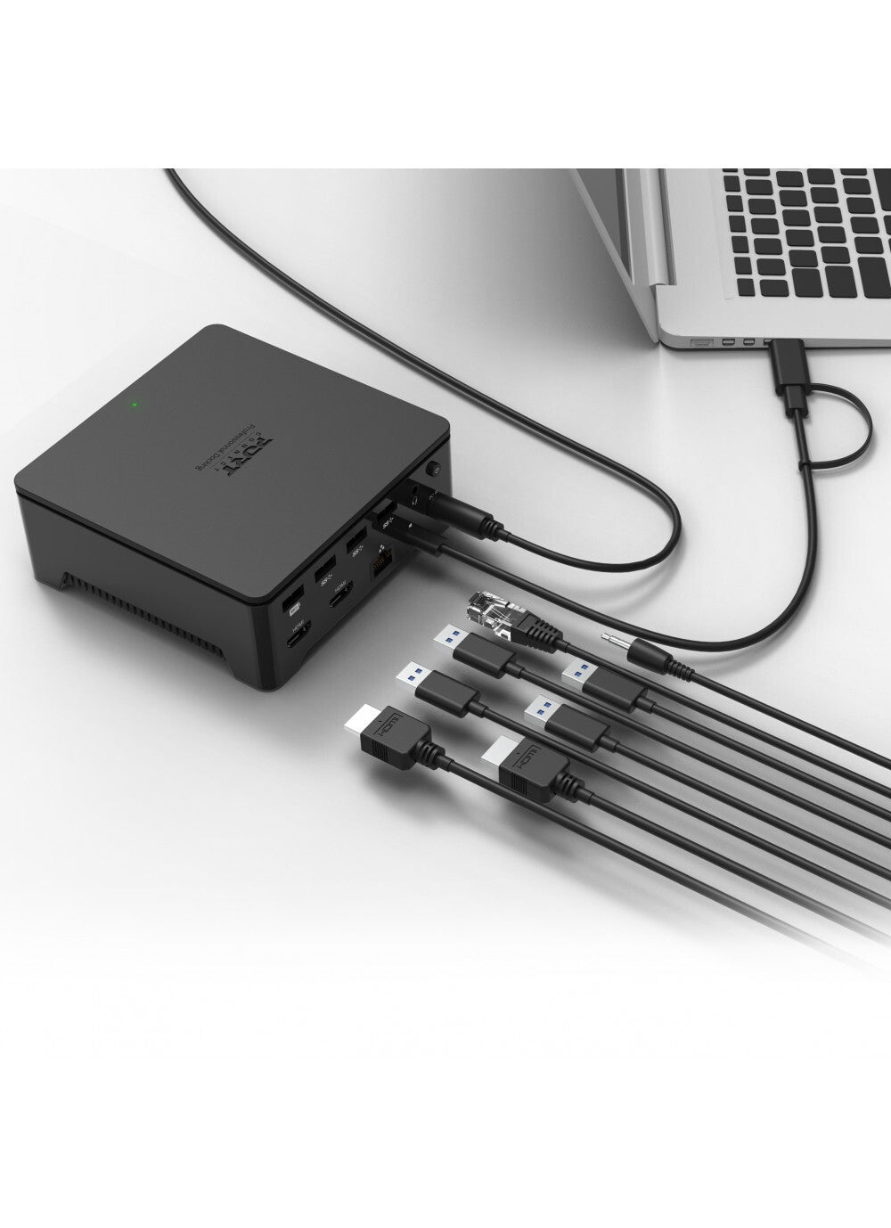 Port Designs 901908-W-EU laptop dock/port replicator Wired USB 3.2 Gen 1 (3.1 Gen 1) Type-A Black