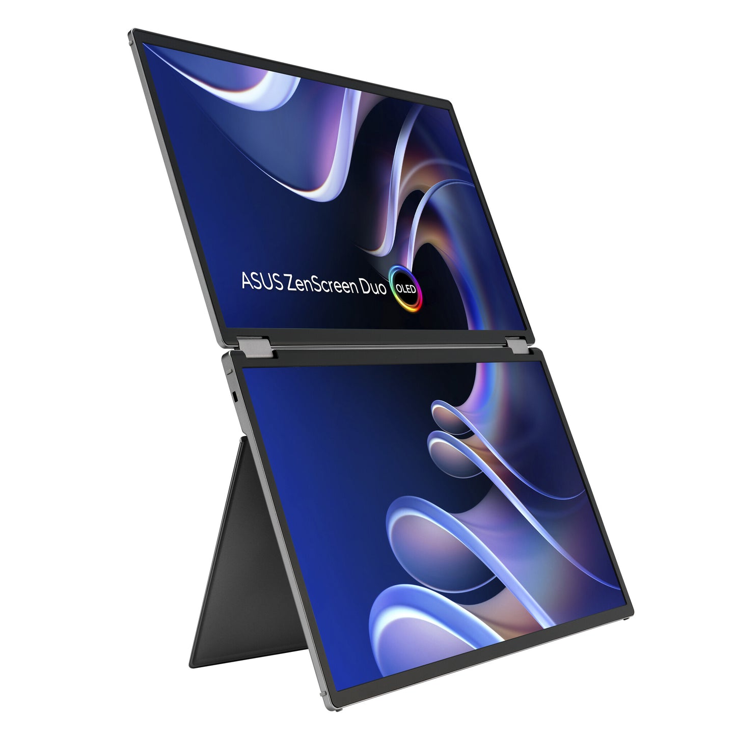 ASUS ZenScreen Duo OLED MQ149CD computer monitor 35.6 cm (14") 1920 x 1200 pixels WUXGA Silver