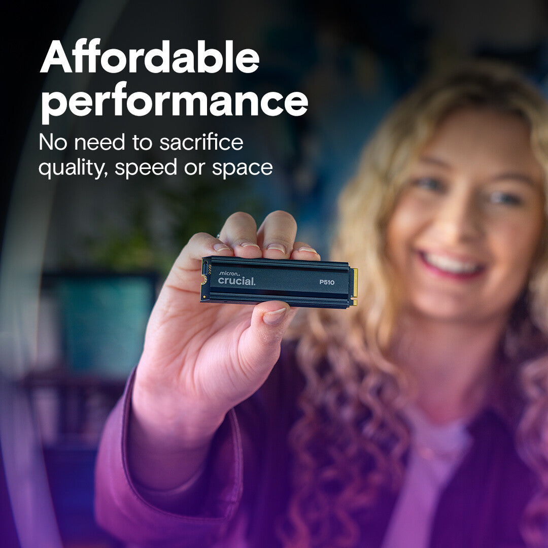 Crucial CT1000P510SSD5 internal solid state drive 1 TB M.2 PCI Express 5.0 NVMe TLC