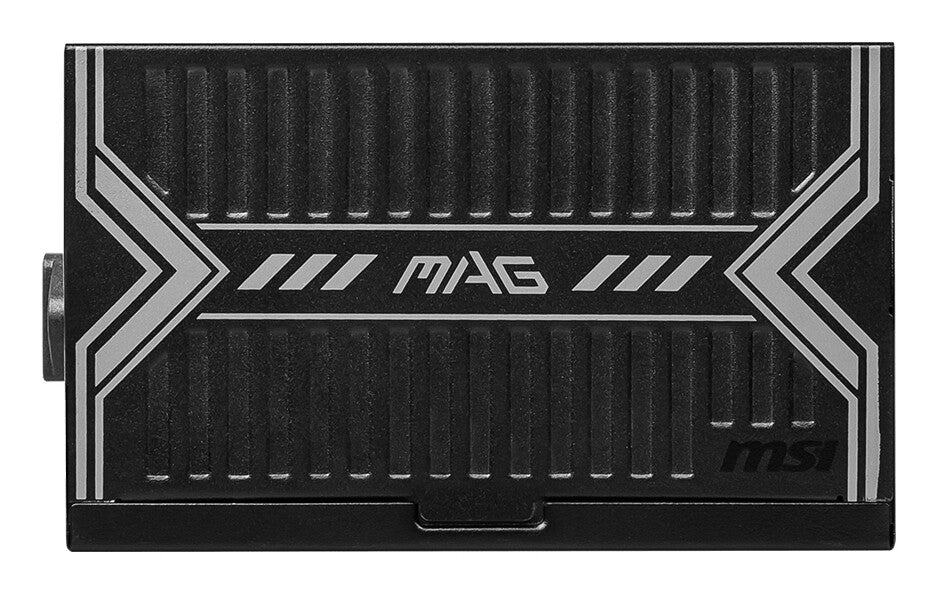 MSI MAG A550BN UK PSU '550W, 80 Plus Bronze certified, 12V Single-Rail, DC-to-DC Circuit, 120mm Fan, Non-Modular, Sleeved Cables, ATX Power Supply Unit, UK Powercord, Black'