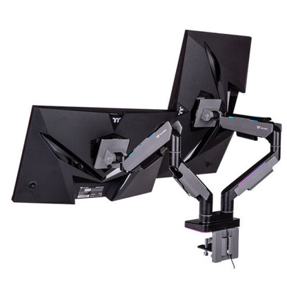 Thermaltake GEA-MSR-DMSBLK-01 monitor mount / stand 88.9 cm (35") Desk Black, Grey