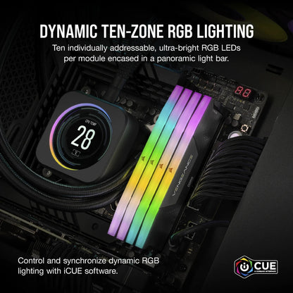 Corsair Vengeance RGB CMH8GX5M1B5200C40 memory module 8 GB 1 x 8 GB DDR5 5200 MT/s 288-pin DIMM