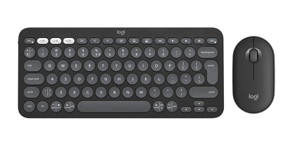 Logitech 920-012239 keyboard Mouse included Universal RF Wireless + Bluetooth QWERTY US International Graphite