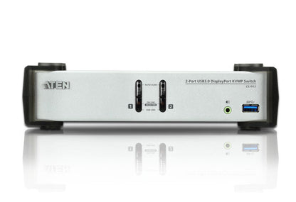 ATEN 2-Port USB 3.1 Gen 1 DisplayPort 1.1 KVMP™ Switch with Speaker (KVM cables included)