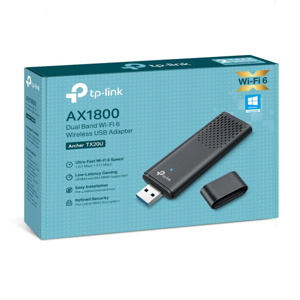 TP-Link Archer AX1800 Dual Band Wi-Fi 6 USB Adapter