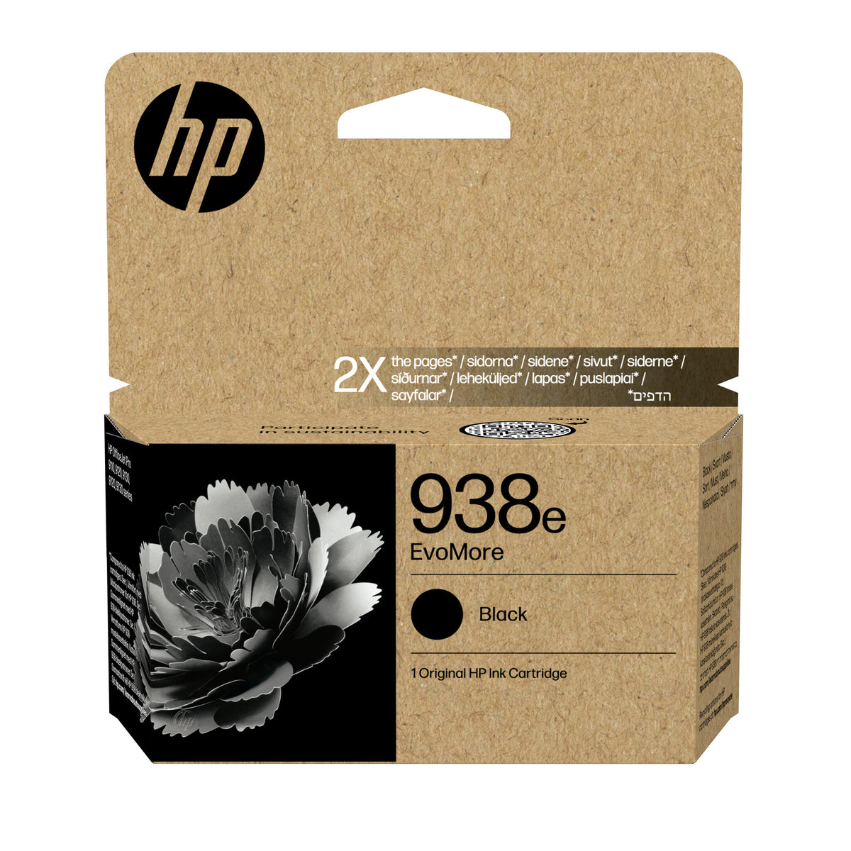 HP 938e EvoMore Black Original Ink Cartridge