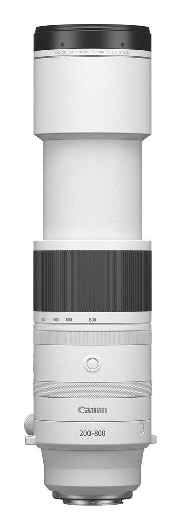 Canon RF 200-800 mm F6.3-9 IS USM Telephoto Camera Lenses, Black/White