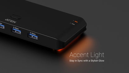 ATEN 2 x 4 USB 3.2 Gen 1 Sharing Switch