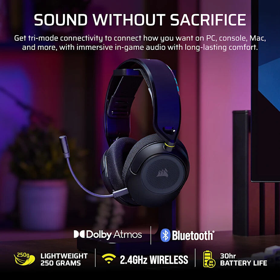 Corsair HS35 v3 Headset Wireless Head-band Gaming Bluetooth Black