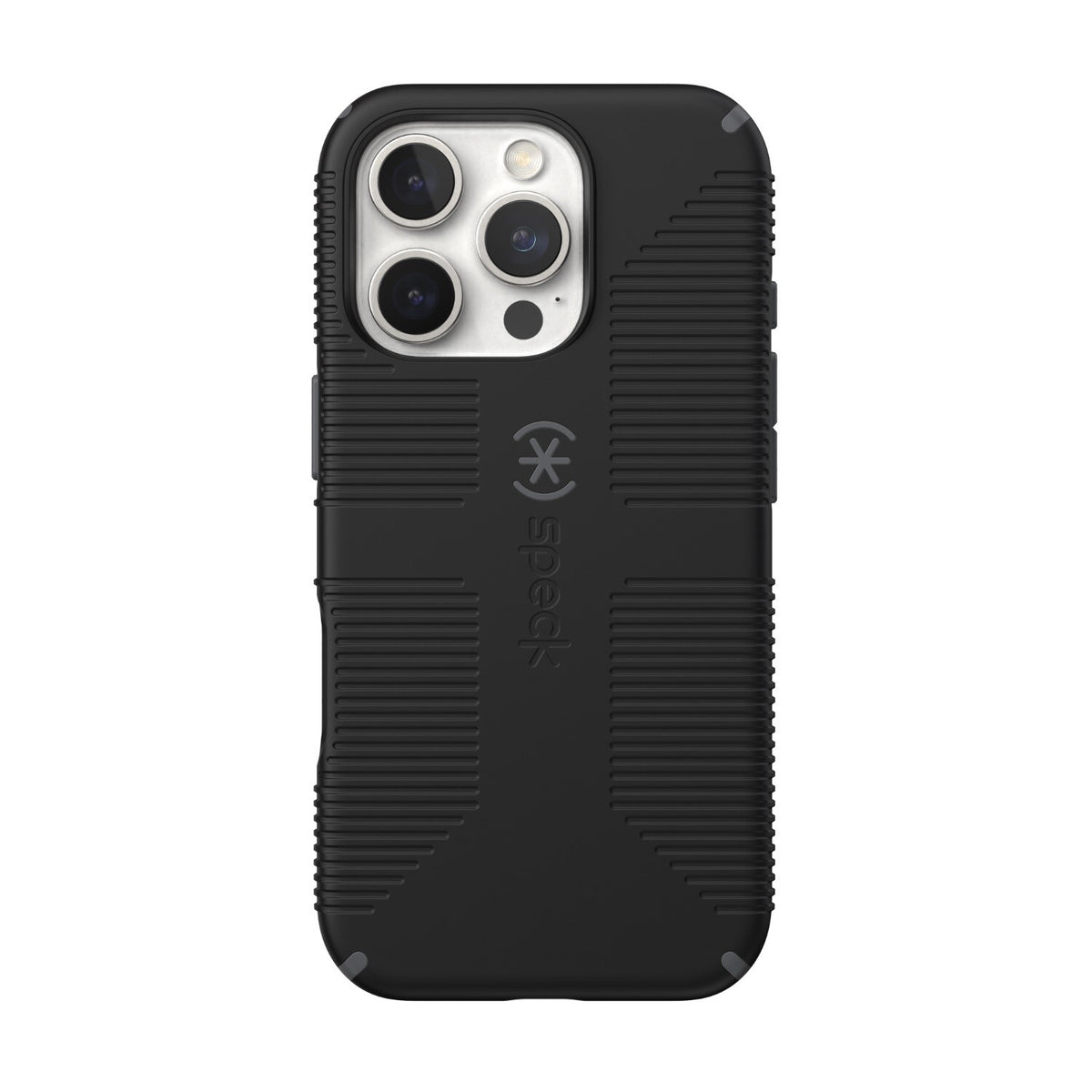 Speck Candyshell Grip MagSafe Case - Apple iPhone 16 Pro - Black/Slate Grey