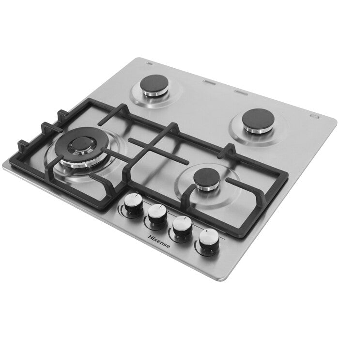 Hisense HHU60GAGR hob Stainless steel Built-in 60 cm Gas 4 zone(s)