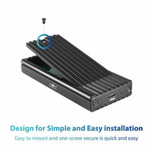 Vantec NST-230C3-BK storage drive enclosure SSD enclosure Black M.2