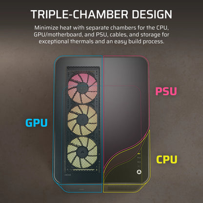 Corsair AIR 5400 RS-R ARGB Midi Tower Black