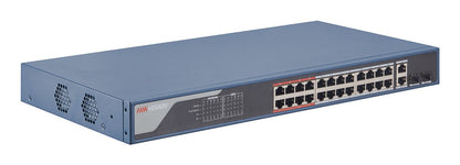 Hikvision DS-3E1326P-EI network switch Managed Fast Ethernet (10/100) Power over Ethernet (PoE) 1U Blue