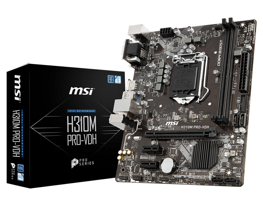 MSI H310M PRO-VDH motherboard Intel® H310 LGA 1151 (Socket H4) micro ATX