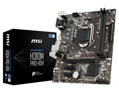 MSI H310M PRO-VDH motherboard Intel® H310 LGA 1151 (Socket H4) micro ATX