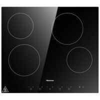 Hisense HHU60CEEC hob Black Built-in 60 cm Ceramic 4 zone(s)