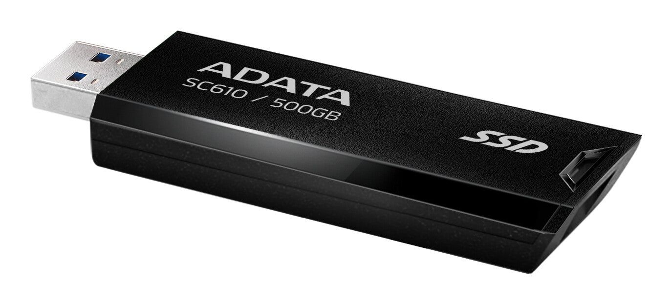 ADATA SC610 500 GB USB Type-A 3.2 Gen 2 (3.1 Gen 2) Black