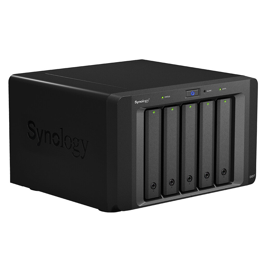 Synology DX517 disk array 0 TB Desktop Black