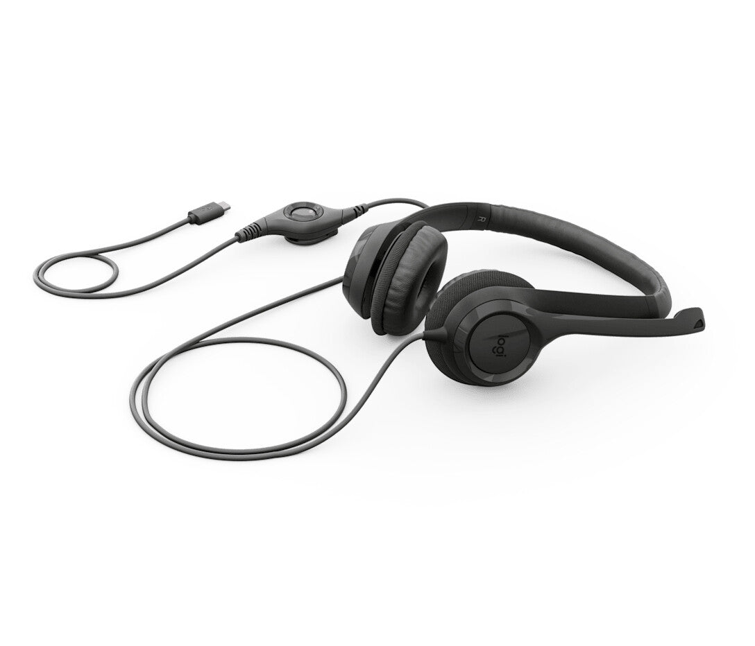 Logitech H390 USB Headset Wired Head-band Calls/Music USB Type-C Black
