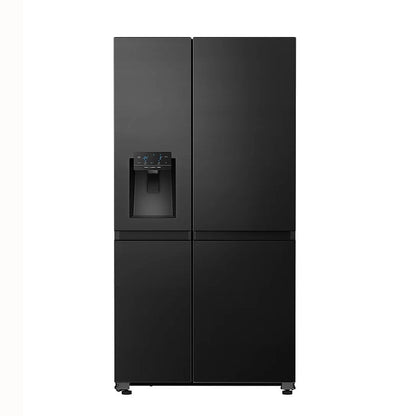 Hisense H780SB-IDL side-by-side refrigerator Freestanding 601 L Grey, Stainless steel