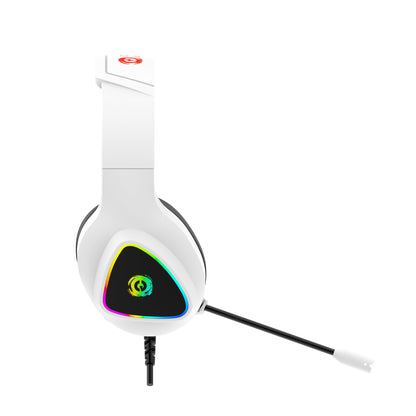 Canyon Shadder GH-6, RGB aidimams ausin?s with Mikrofonas, Mikrofonas frequency response: 20HZ~20KHZ, ABS+ PU leather, USB*1*3.5MM jack kitukas, 2.0M PVC kabelis, weight: 300g, Baltas