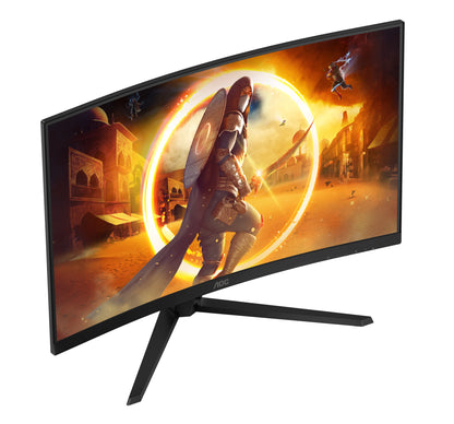 AOC G4 CQ32G4VE computer monitor 80 cm (31.5") 2560 x 1440 pixels Quad HD LCD Black, Grey