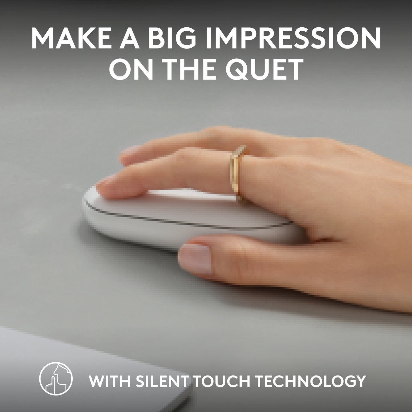 Logitech 910-007013 mouse Travel Ambidextrous RF Wireless + Bluetooth Optical 4000 DPI