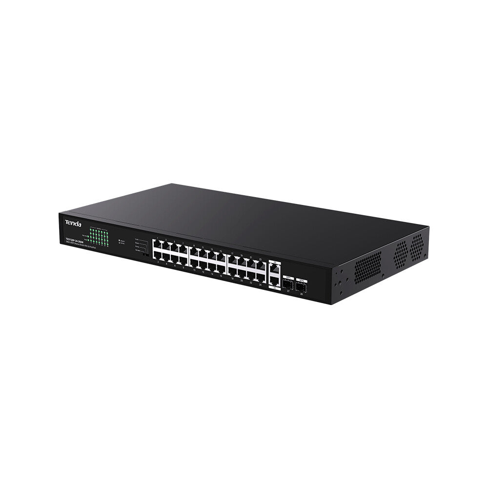 Tenda TEG1128P-24-250W network switch Unmanaged Gigabit Ethernet (10/100/1000) Power over Ethernet (PoE)