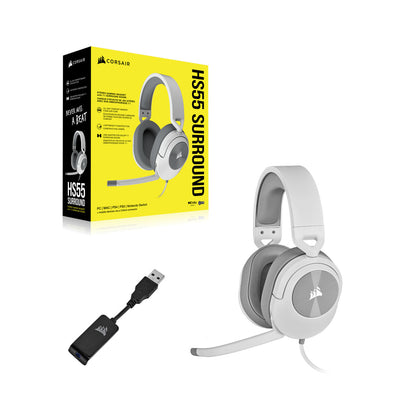 Corsair HS55 Headset Wired Head-band Gaming White