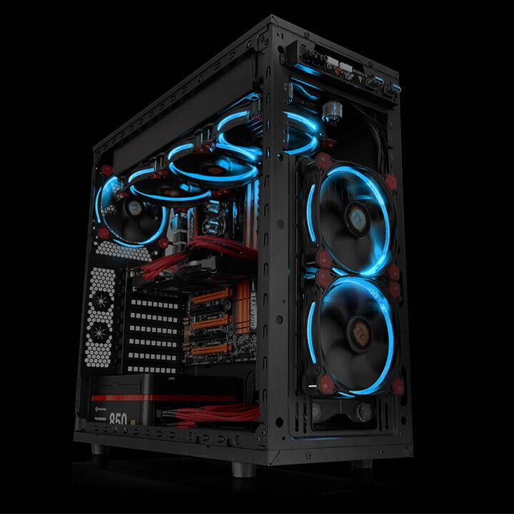 Thermaltake Riing 12 Computer case Fan 12 cm Black, Blue